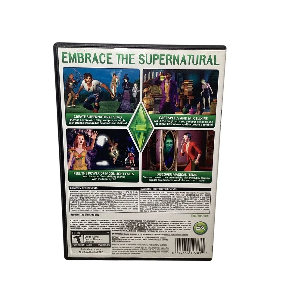 The Sims 4 Limited Edition Expansion Pack & The Sims 3 Supernatural PC Games lot